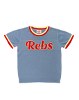 REBS Short Sleeve Sweater - Powder Blue