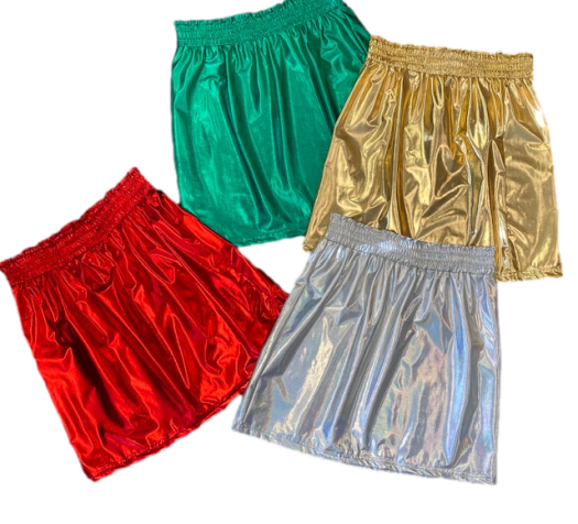 Metallic skirt party city best sale