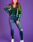 Mardi Gras Sequin Jacket