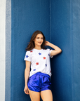Red White and Blue Star Tee