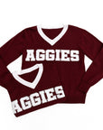 Aggies Maroon Jersey Sweater - Sparkle City Co