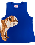 Wrap-Around Blue Bulldog Tank