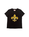 Black Fleur De Lis Tee - Sparkle City Co
