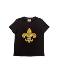 Black Fleur De Lis Tee