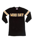 WHO DAT Black Sweater Dress