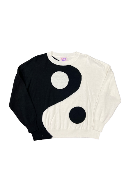 Yin Yang Sweater - Black and White – Sparkle City Co