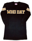 WHO DAT Black Sweater Dress