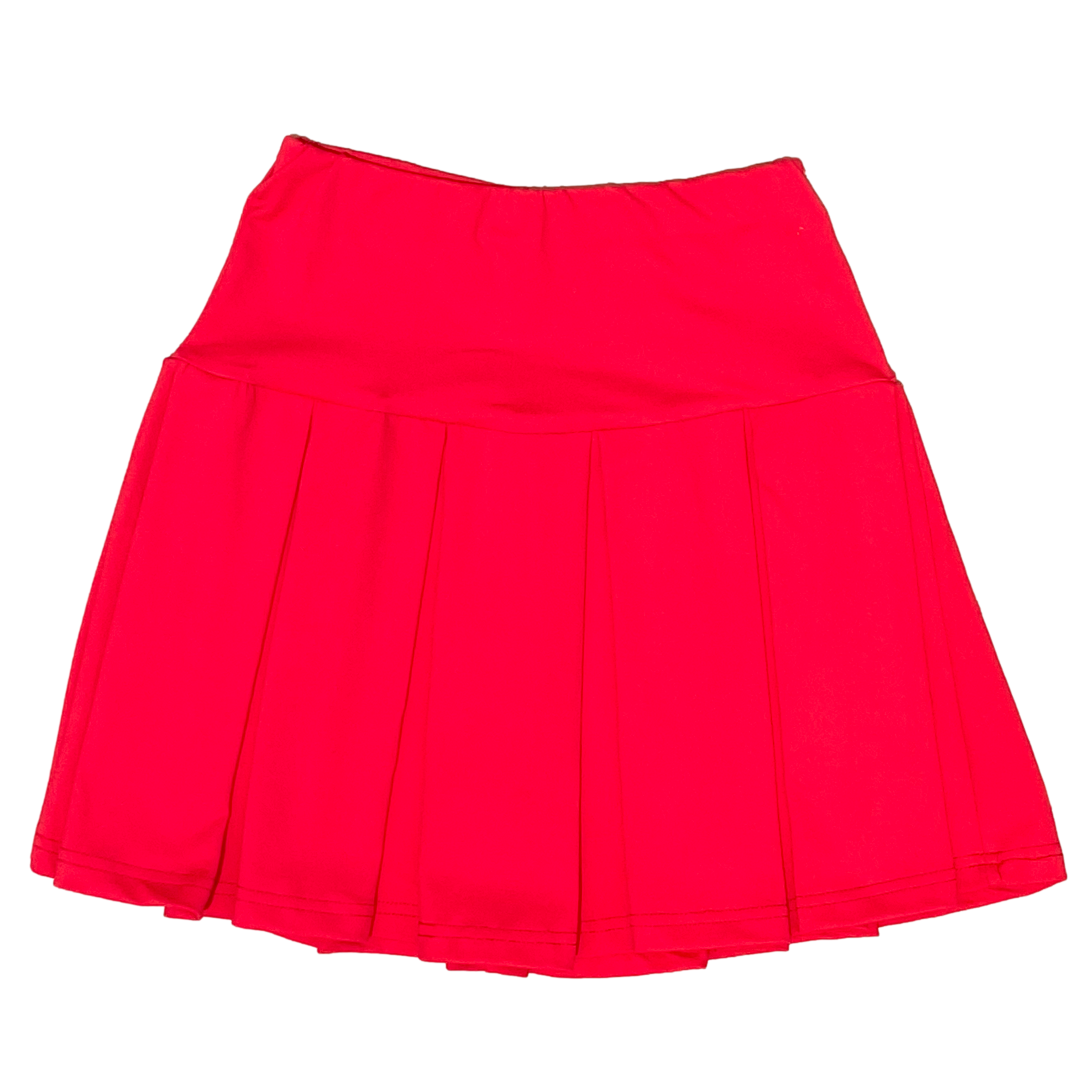 Red Pleated Spirit Skort