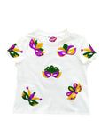 Kids Mardi Gras Mask Tee! - Sparkle City Co