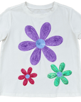Kids Tri Flower Tee - Sparkle City Co