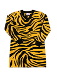 Knit Tiger Stripe Dress - Sparkle City Co
