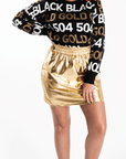 Must Have Metallic Skirt - Sparkle City Co