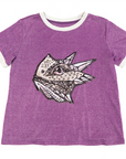 Glitter Purple Frog Tee