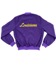 Purple Louisiana Bomber Jacket - Sparkle City Co