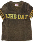 WHO DAT Glitter Tee - Sparkle City Co