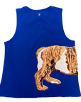 Wrap - Around Blue Bulldog Tank - Sparkle City Co