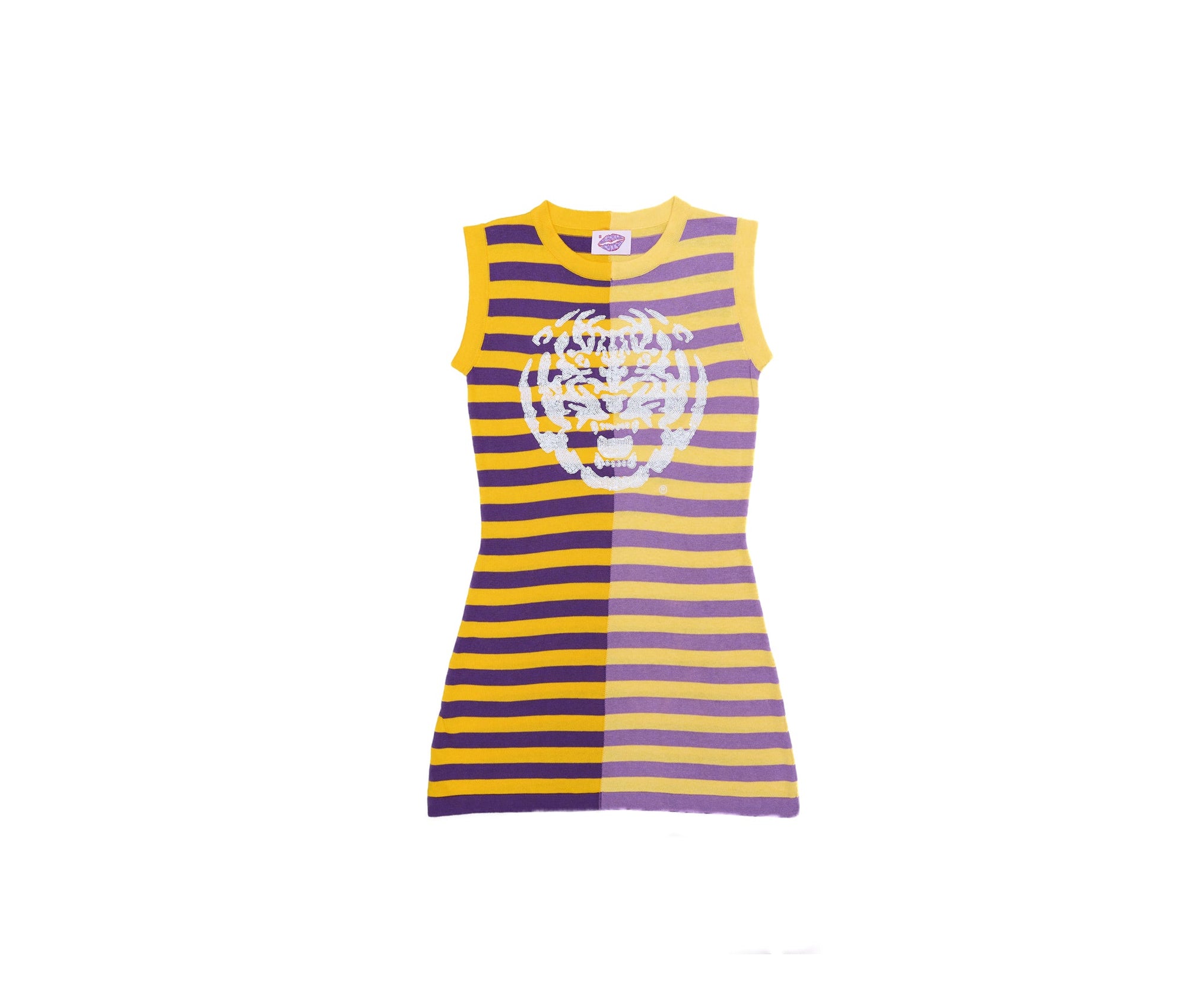 1970's Bengal Stripe Dress - Sparkle City Co