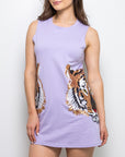 Tiger Head Tank Dress