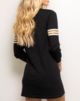 WHO DAT Black Sweater Dress