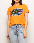 LICENSED ALLIGATOR HEAD TEE- ORANGE