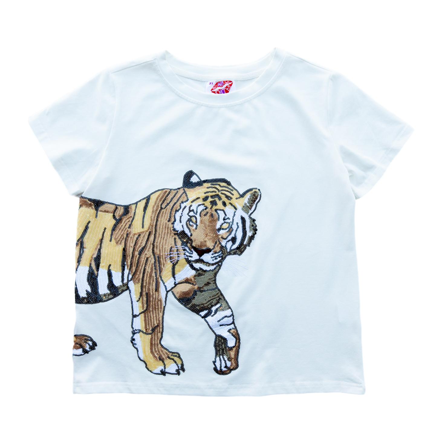 【Anyone more】Arkle Wrap Hood T-shirt Tiger Wrap Around Tee – Sparkle City Co