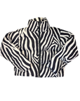 Zebra Puffer Jacket- Full Length