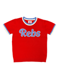 Rebs short sleeve sweater- Red