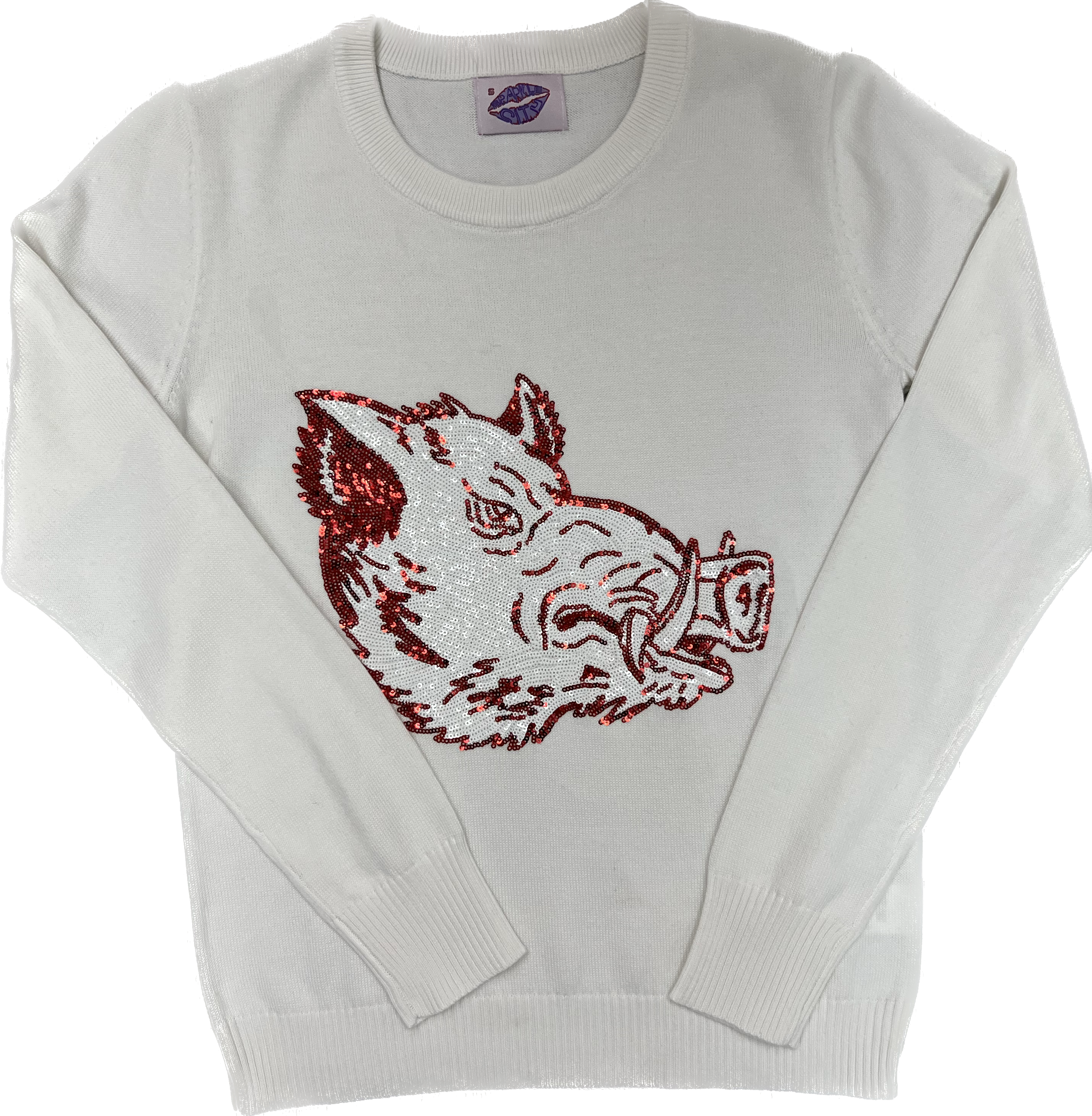 Mega Hog Sweater White