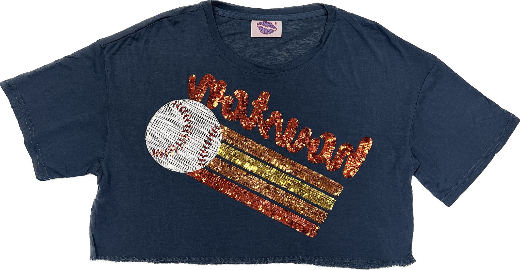 Sparkle Slugger TIGERS Pinstripe Jersey Tee- LSU – Sparkle City Co