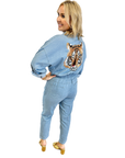 TIGER DENIM JUMPSUIT