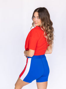 Patriotic Biker Shorts