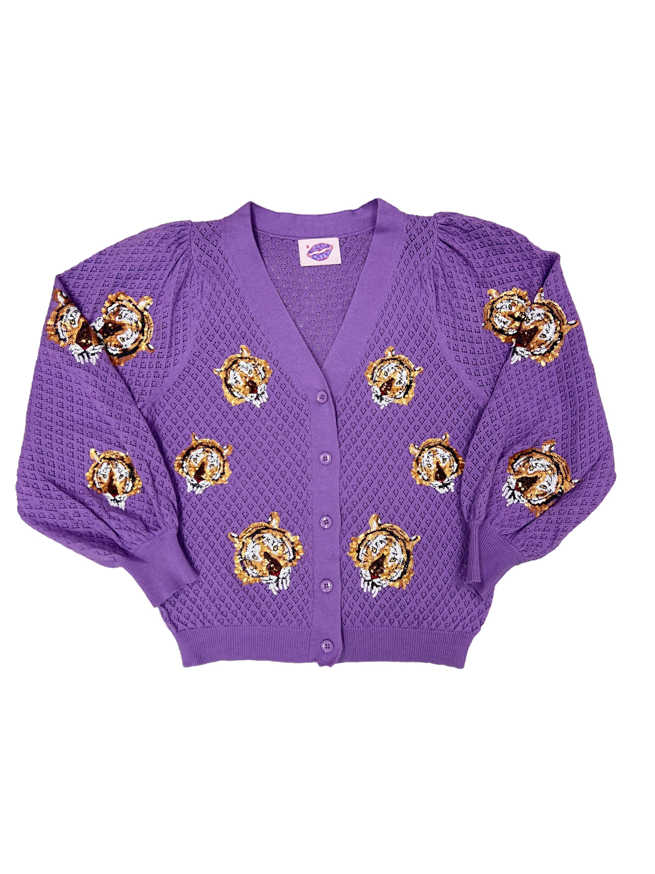 Perfect Puff Cardigan Tigers