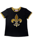 Fleur De Lis Glitter Tee