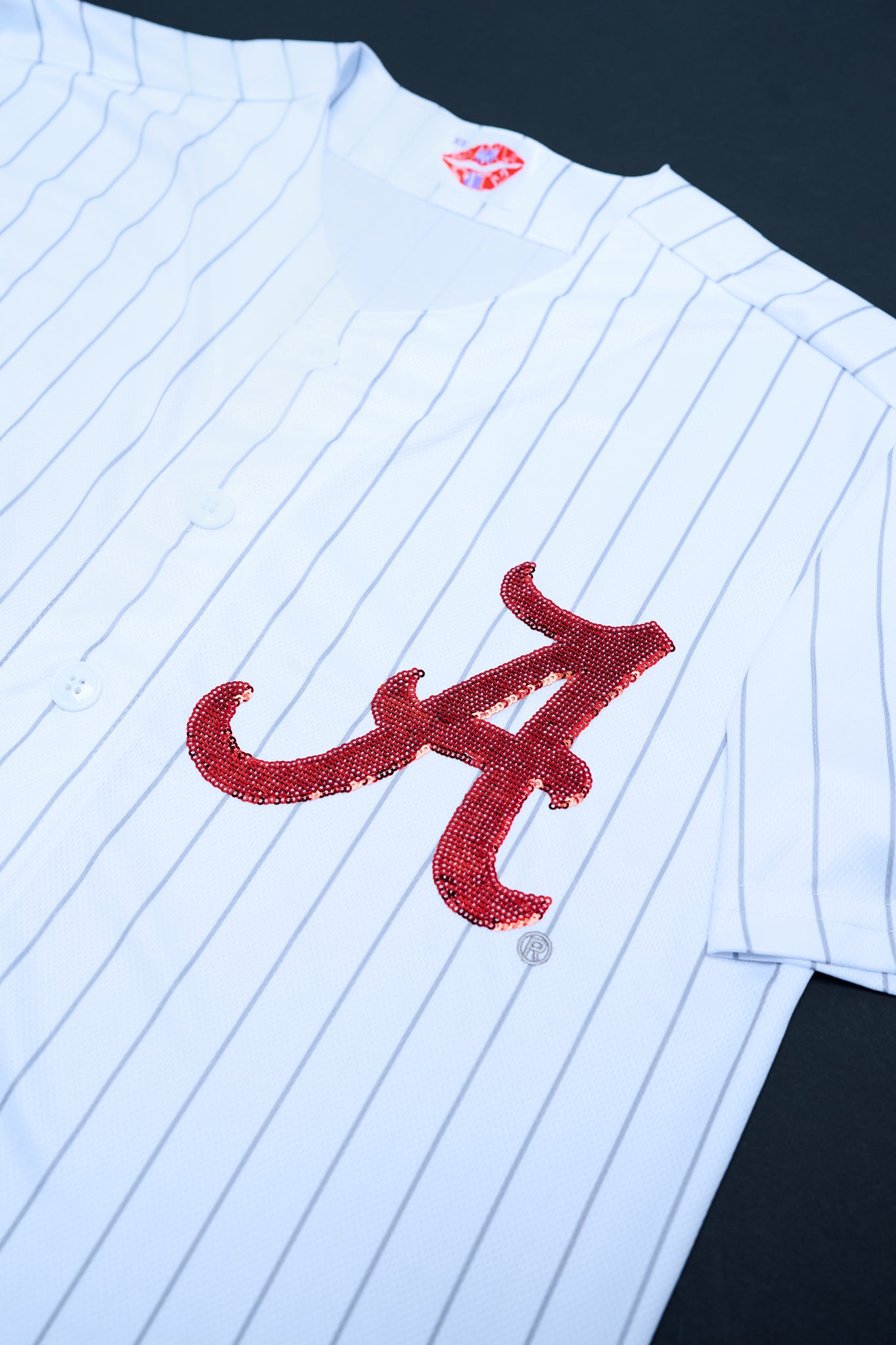 Pinstripe Alabama Baseball uniform