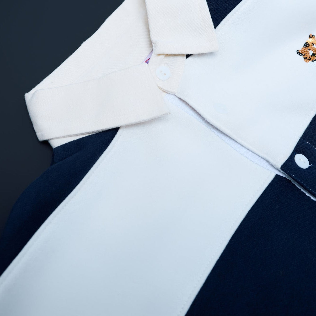 Navy Tiger Rugby Polo