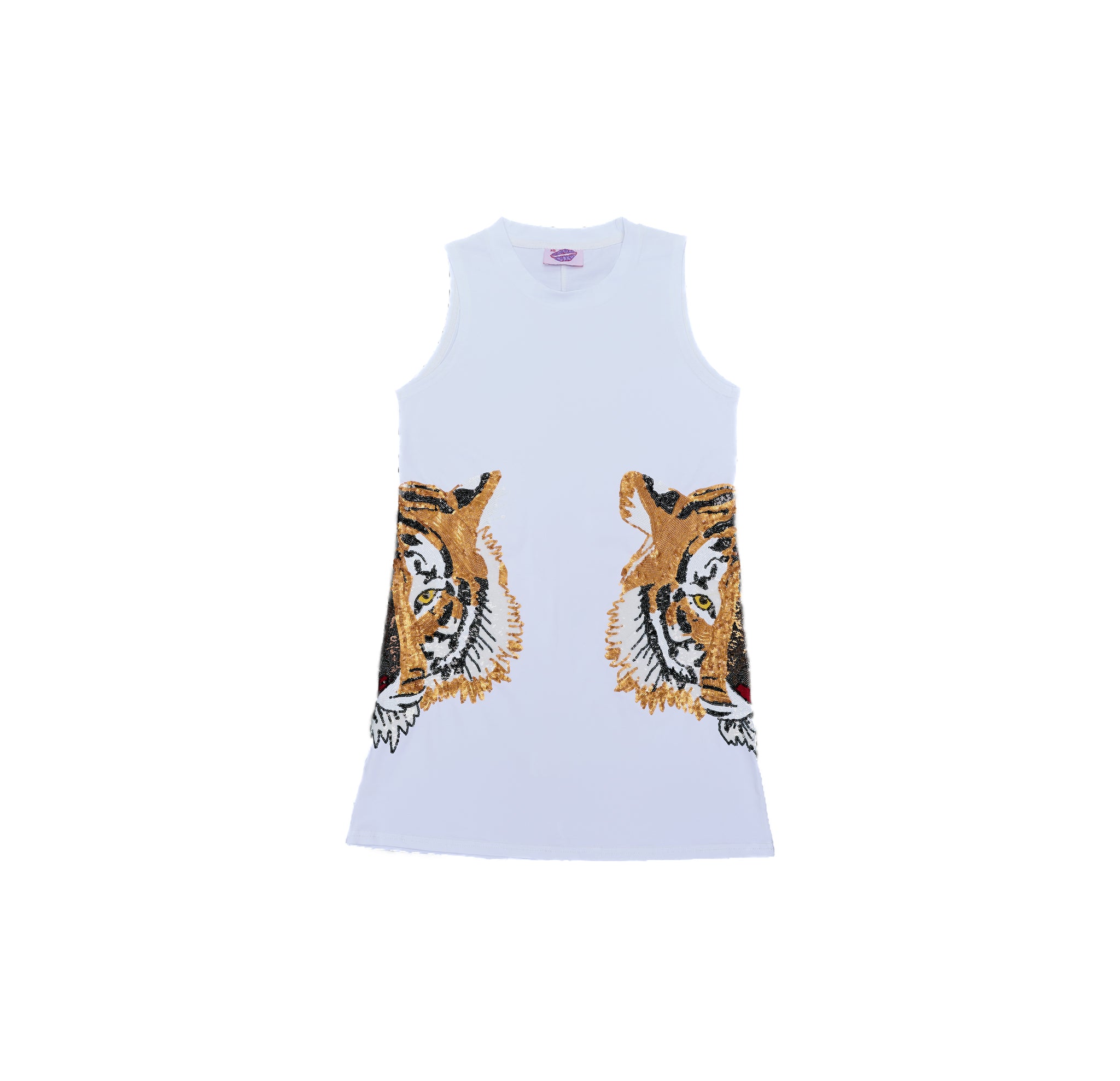 Tiger Head Tank Dress