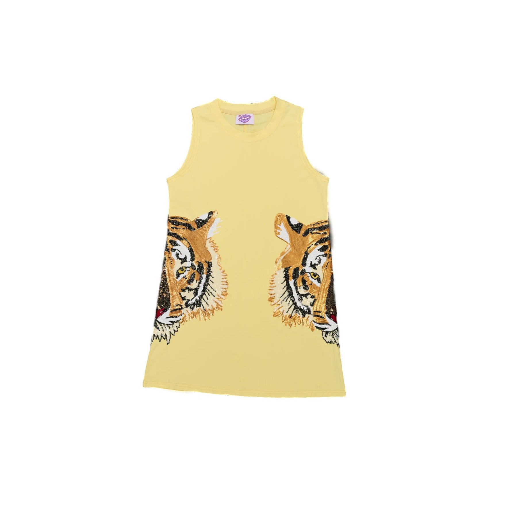 Tiger Head Tank Dress