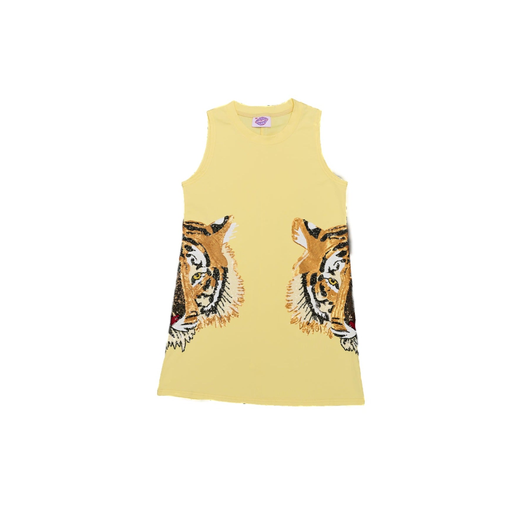 Tiger Head Tank Dress