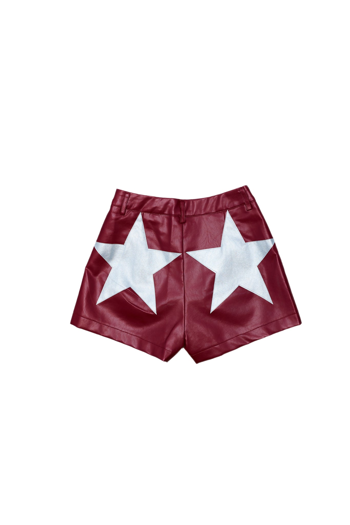 Spirit Star Shorts | Maroon w/ Silver Stars
