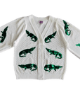 Alligator Perfect Puff Cardigan - Sparkle City Co