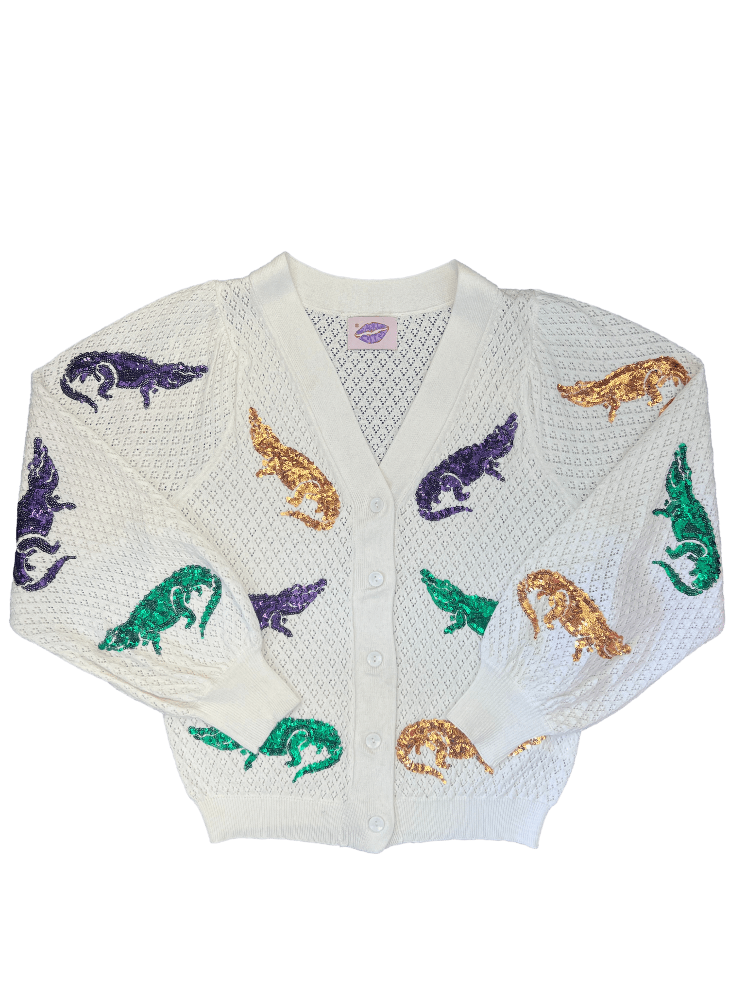 Alligator Takeover Cardigan - Sparkle City Co