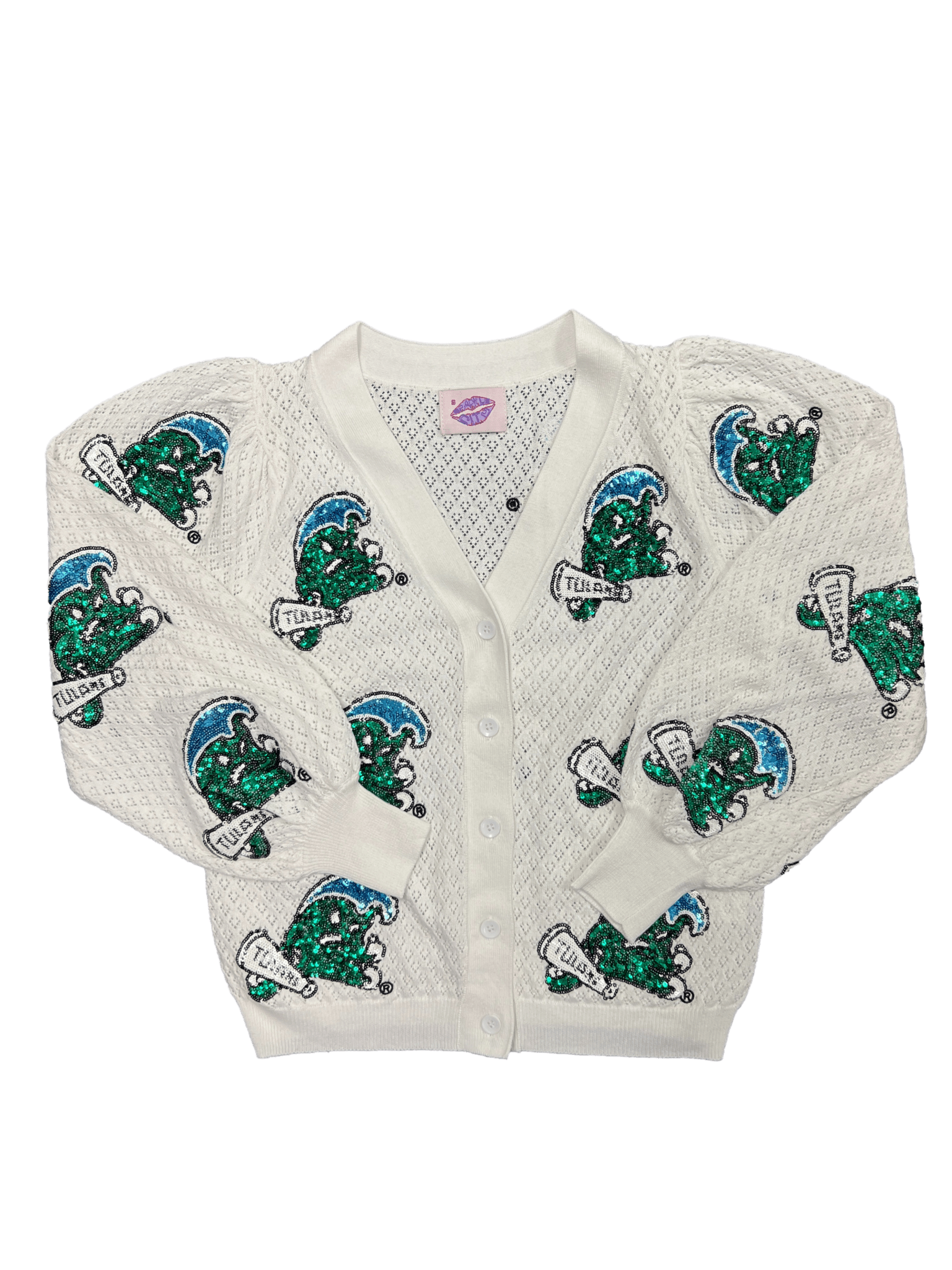 Angry Wave Puff Cardigan - Sparkle City Co