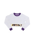 Bedazzled WIN Crop Sweater - Sparkle City Co