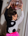 Black and White Yin and Yang Sweater - Sparkle City Co