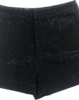 Black Denim Rhinestone Shorts - Sparkle City Co