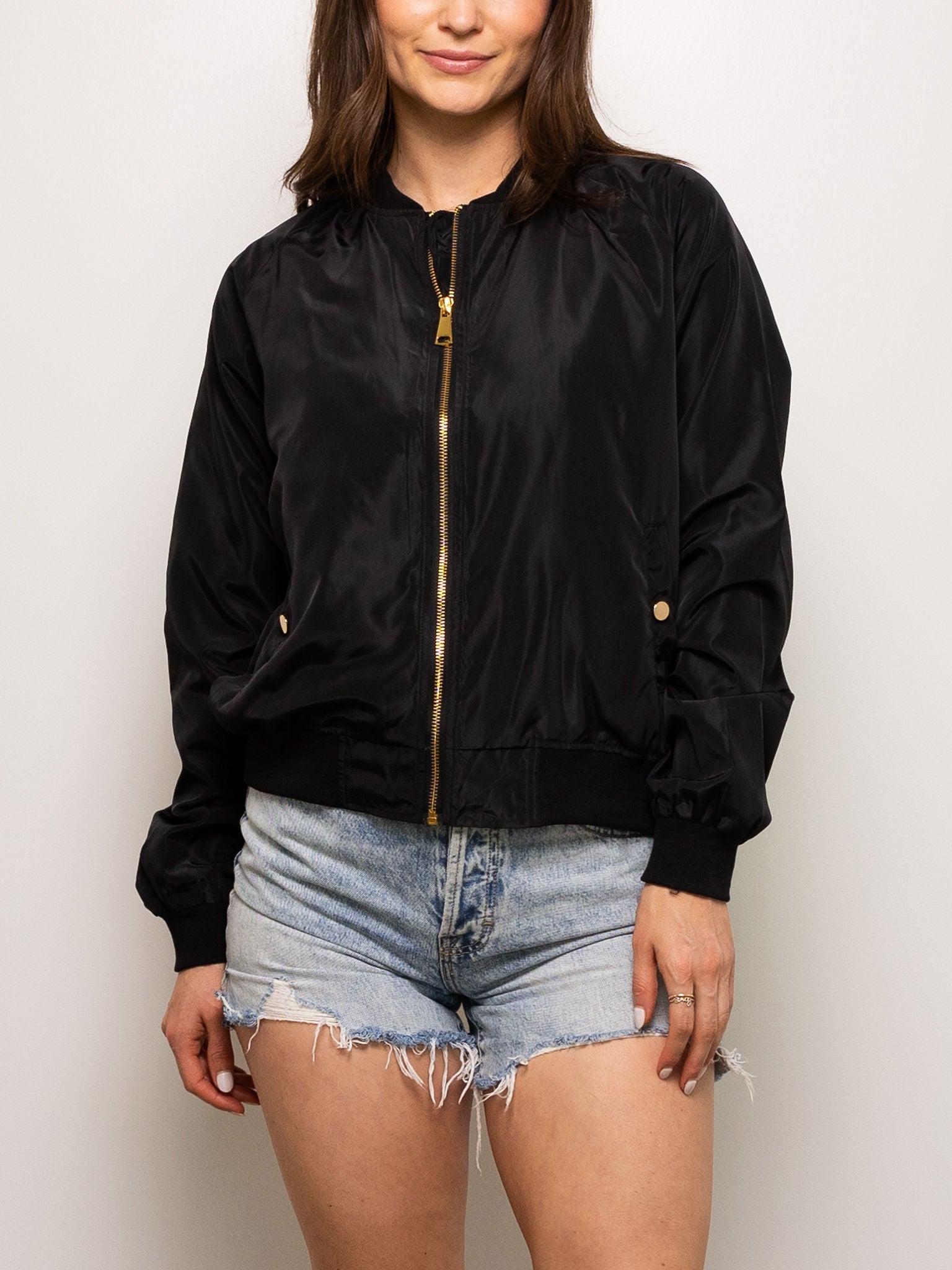 Black Tiger Head Bomber Jacket - Sparkle City Co