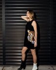 Black Tiger Head Tank Dress - Sparkle City Co