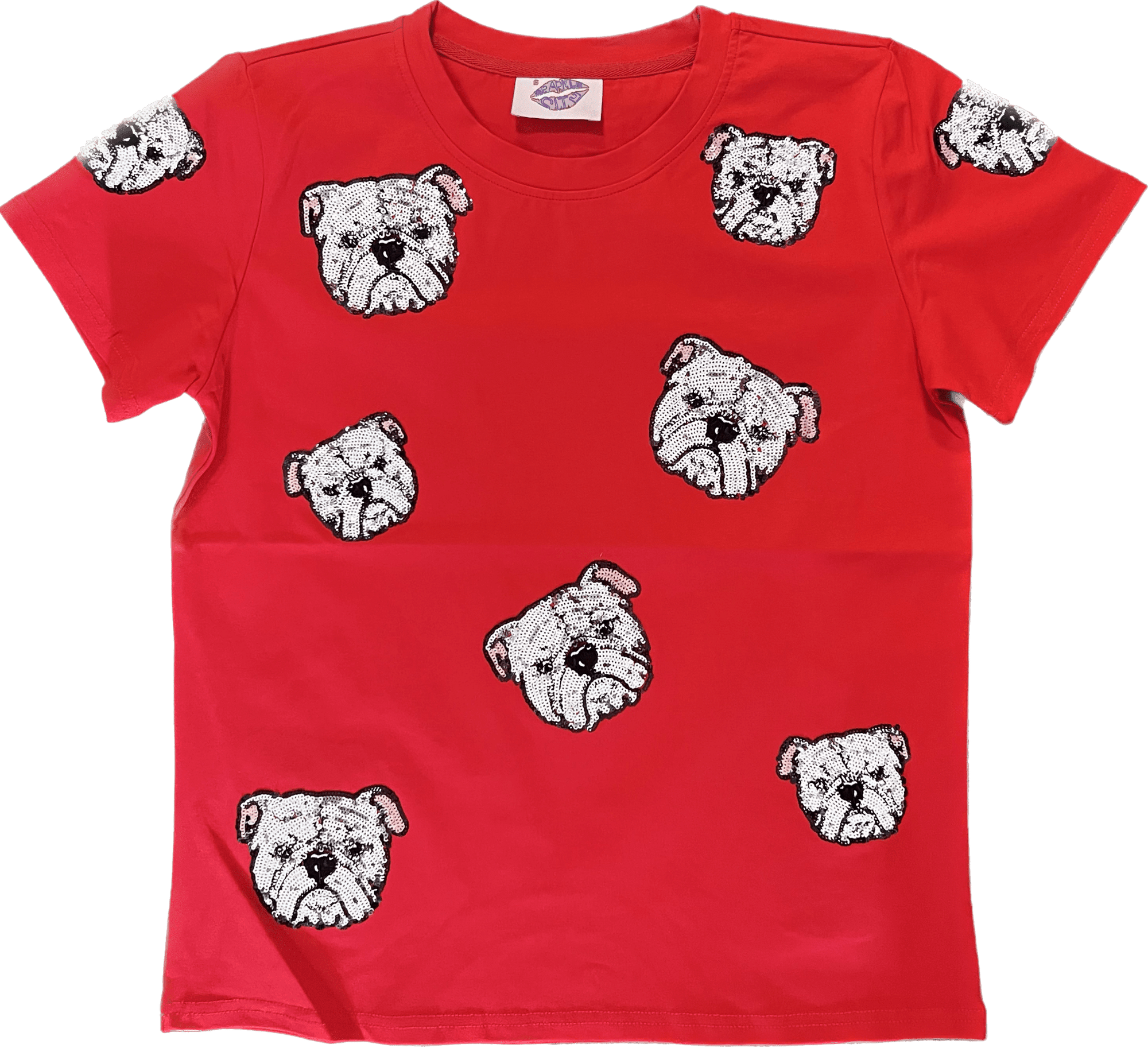 Bulldog Takeover Tee - Red - Sparkle City Co