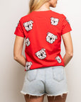Bulldog Takeover Tee - Red - Sparkle City Co