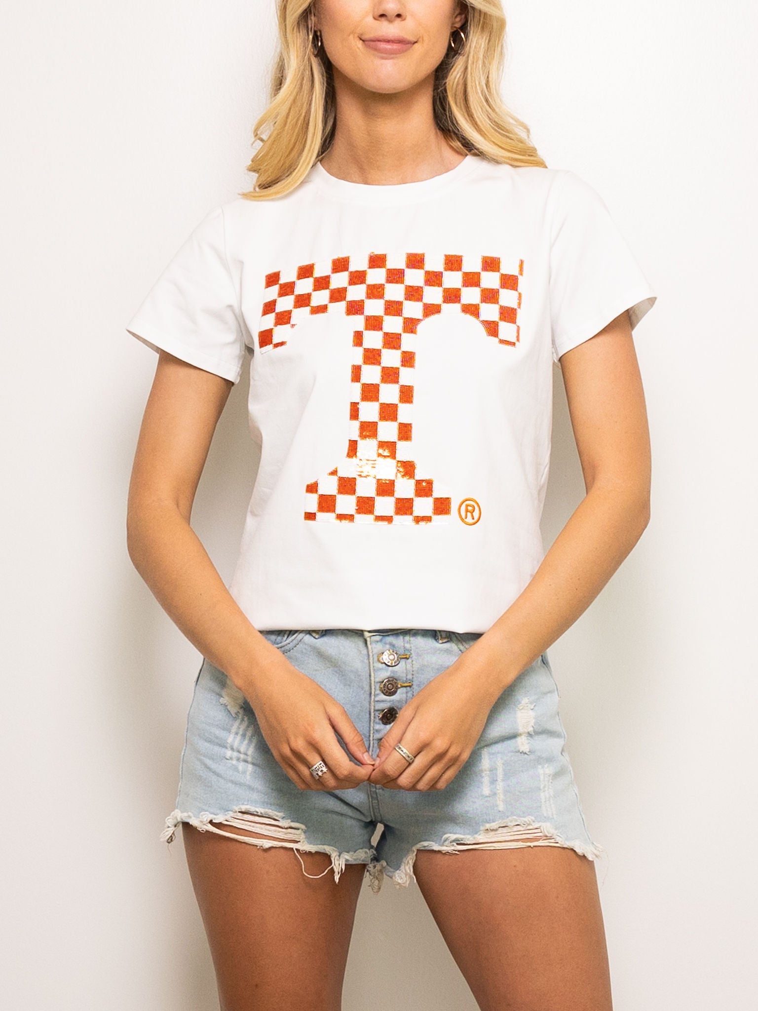 CHECKERBOARD POWER T TEE - Sparkle City Co